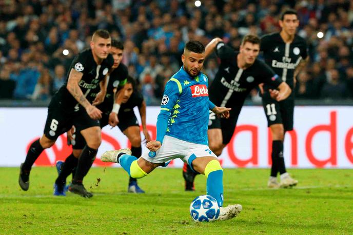 Lorenzo Insigne | Lorenzo Insigne je sporno dosojeno enajstmetrovko pretopil v zadetek. | Foto Reuters