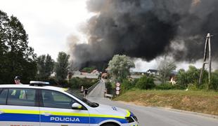 Na pogorišču deponije v Zalogu kriminalistična preiskava #video