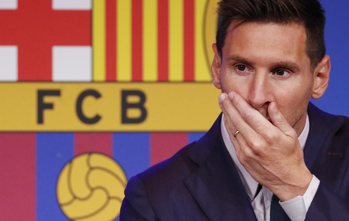 Lionel Messi | Lionel Messi se je avgusta 2021 s solzami poslovil od Barcelone in dejal, da se nekega dne vrne. | Foto Reuters