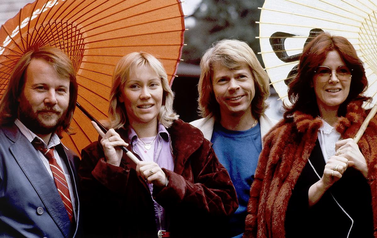 Abba | Z leve: Benny Andersson, Agnetha Foltskog, Björn Ulvaeus in Anni-Frid Lyngstad leta 1980 | Foto Guliverimage