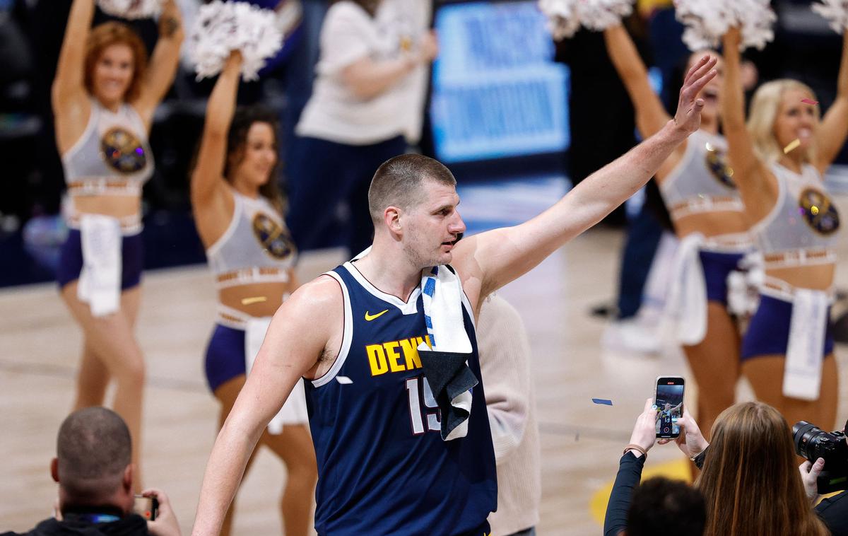 Nikola Jokić | Nikola Jokić je za zadnji tekmi za Denver dosegel 25 točk. | Foto Reuters