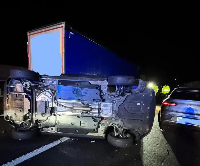 Nesreča. | Foto: Radio Capris, Promet za Obalo, Facebook skupina