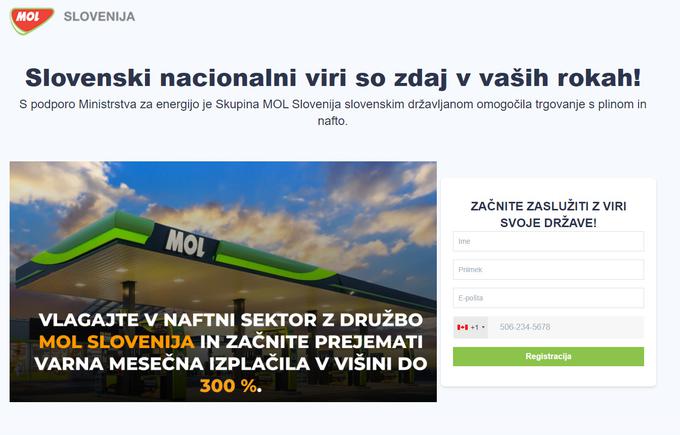 Spletna stran, na kateri so se znašli tisti, ki so sledili povezavi pod videoposnetkom lažnih besed predsednice. | Foto: Spletna stran https://leshasksl.com/55fvtpzK?p=681740927272918&ad_name=g1