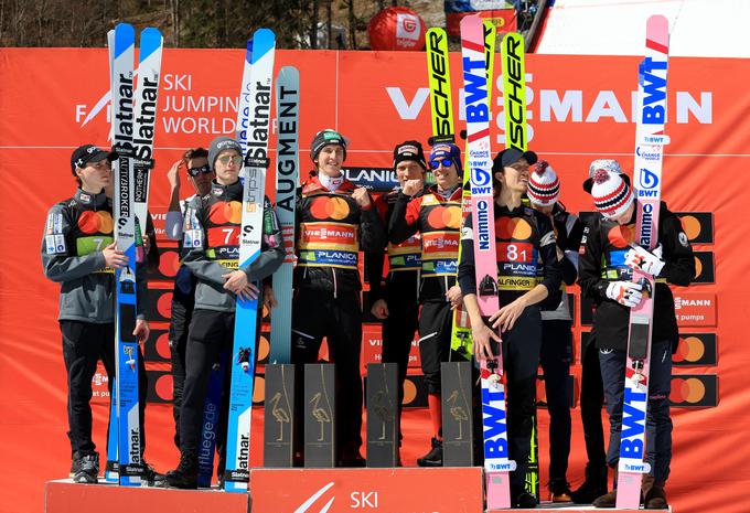 Planica Avstrija prva Slovenija druga | Foto: Reuters