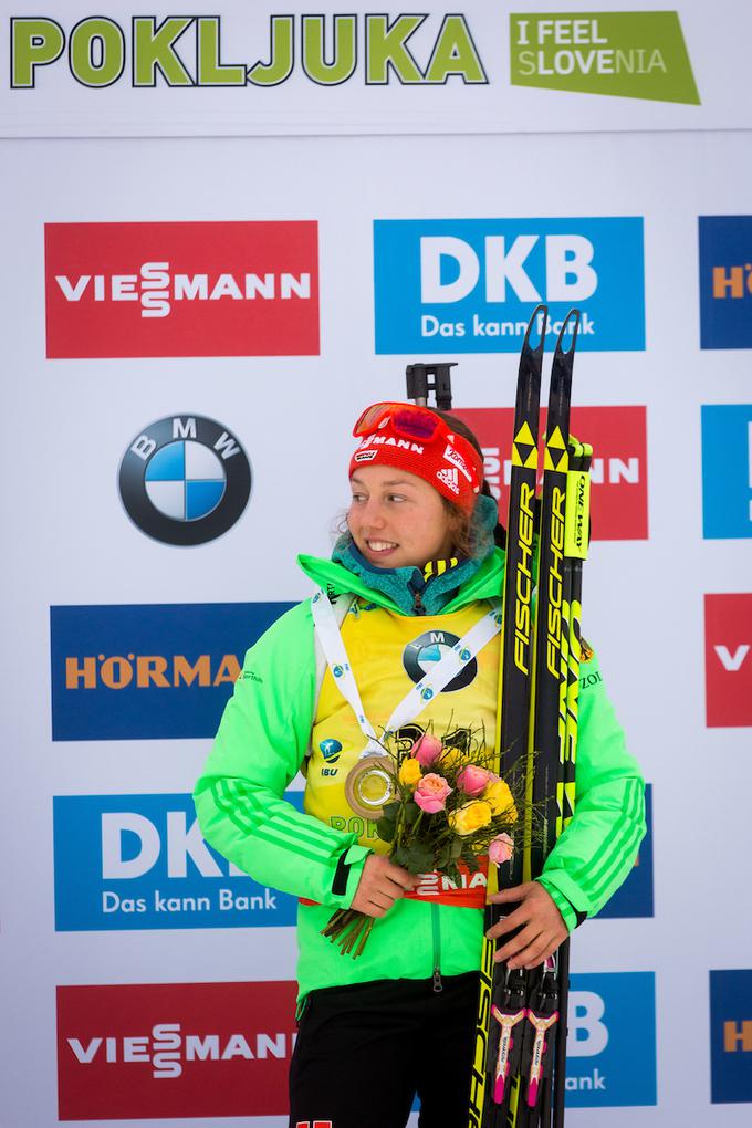 Lauro Dahlmeier Bled spominja na domači Garmish-Partenkirchen.  | Foto: Žiga Zupan/Sportida