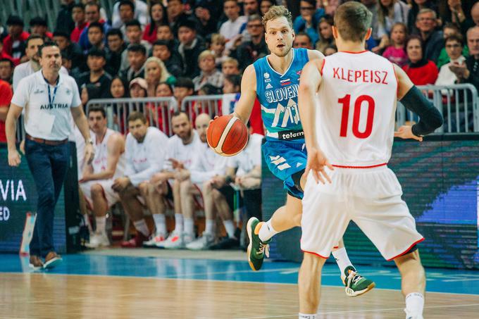 Jaka Blažič je v zadnjem obdobju v odlični formi. Tokrat ga v obrambi ne bo pokrival Thomas Klepeisz, ki bo odsoten zaradi poškodbe. | Foto: Vid Ponikvar