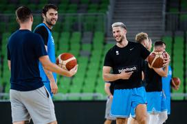 slovenska košarkarska reprezentanca trening