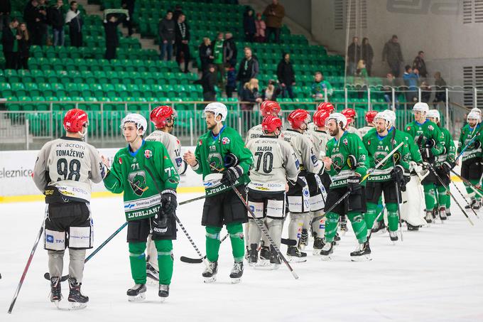 Olimpija je v tej sezoni na vseh tekmah premagala Jesenice, ki so v zadnjem času ujele pravi ritem in delujejo precej bolje. V četrtfinalu slovenskega derbija ne bo. | Foto: Žiga Zupan/Sportida