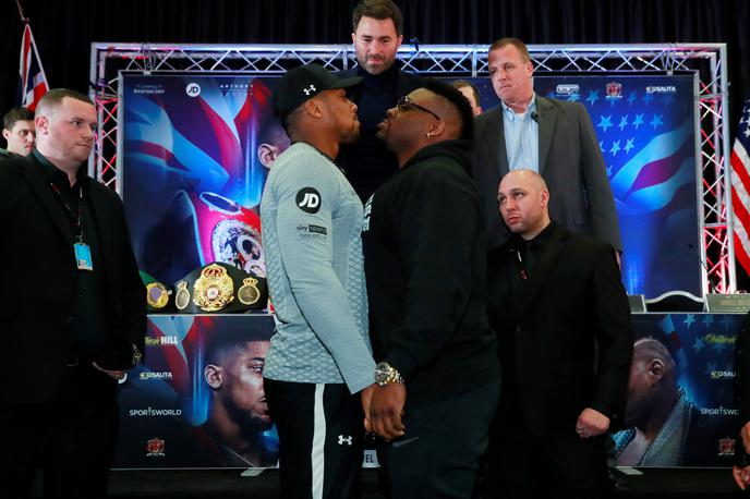 Jarrell Miller, Anthony Joshua | Ameriški boksar Jarrell Miller (desno) je še drugič padel na dopinškem testu. | Foto Reuters