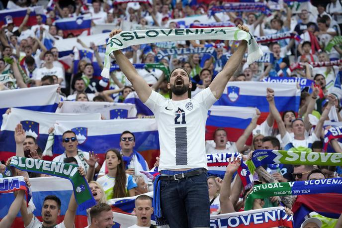 Euro 2024 Frankfurt Slovenija Portugalska navijači | Slovenska nogometna reprezentanca je bila na Euru deležna ogromne podpore navijačev. | Foto Guliverimage