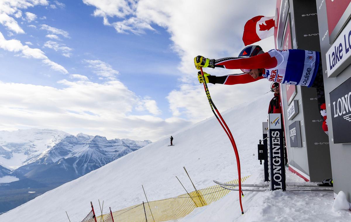 Erik Guay | Takole je Erik Guay v sredo nastopil na prvem uradnem treningu smuka v Lake Louisu, le dan pozneje pa sporočil, da končuje kariero. | Foto Reuters