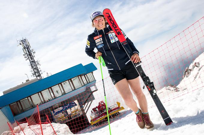 Na Kaninu rešitev vidijo v spomladanski smuki. Snežno podlago v spomladanskem času sta lani izkoristili tudi Ilka Štuhec in Meta Hrovat.  | Foto: Matic Klanšek Velej/Sportida