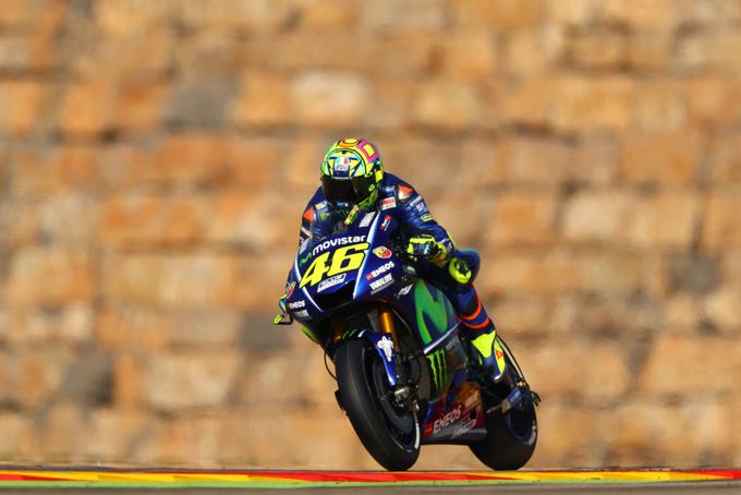 Valentino Rossi je bil po polovici dirke celo drugi. | Foto: Guliverimage/Getty Images