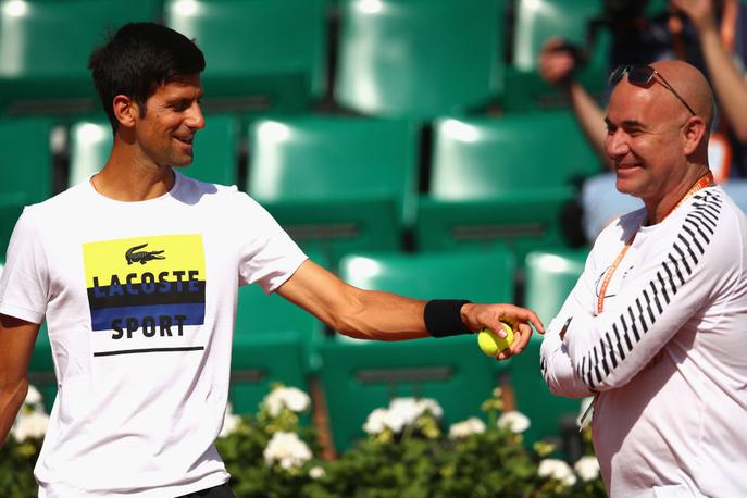 Novak Đoković in Andre agassi | Foto Guliver/Getty Images