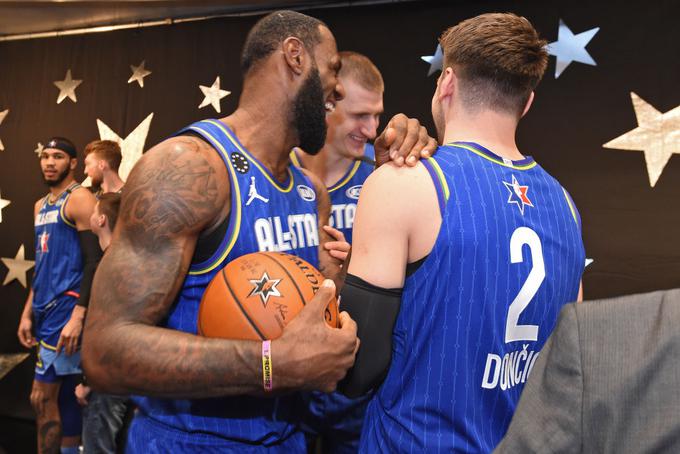 Luka Dončić Lebron James | Foto: Getty Images