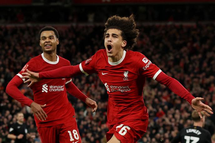 Liverpool Jayden Danns | Jayden Danns je za Liverpool dosegel dva gola. | Foto Reuters