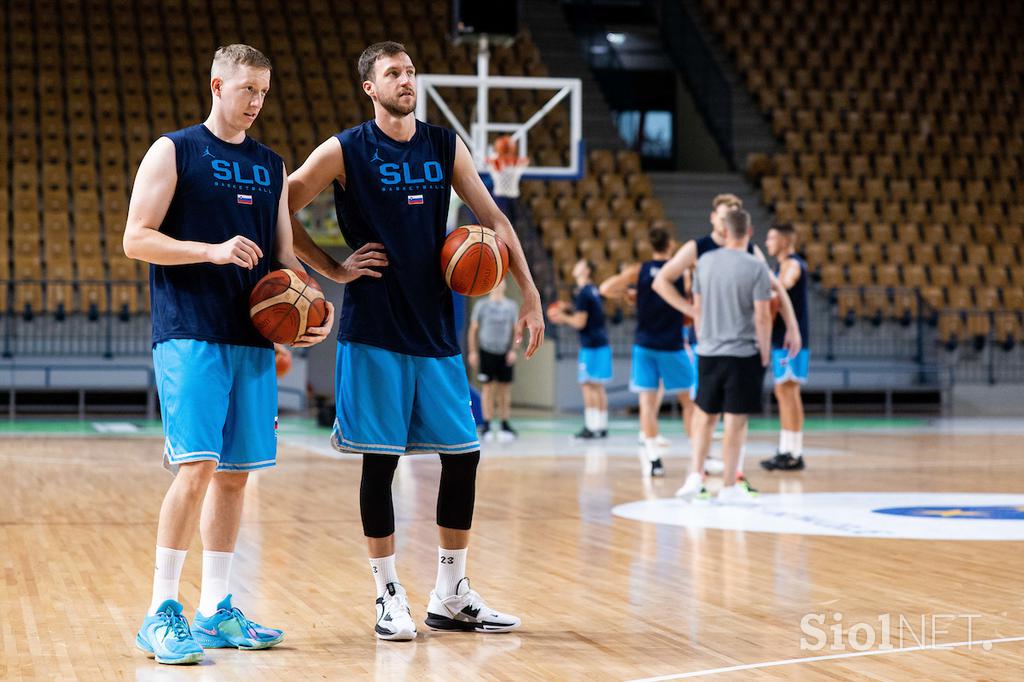 slovenska košarkarska reprezentanca trening