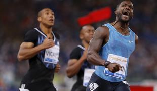 Gatlin v Rimu 9,75, ruska lepotica znova na vrhu, padec in zlom zapestja olimpijske prvakinje