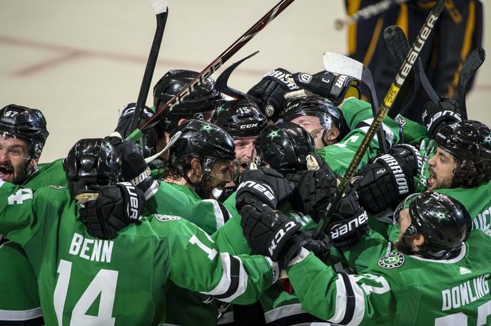 Dallas Stars | Hokejisti Dallas Stars so se s skupnim izidom 4:2 v zmagah uvrstili v drugi krog končnice zahodne konference lige NHL. | Foto Reuters