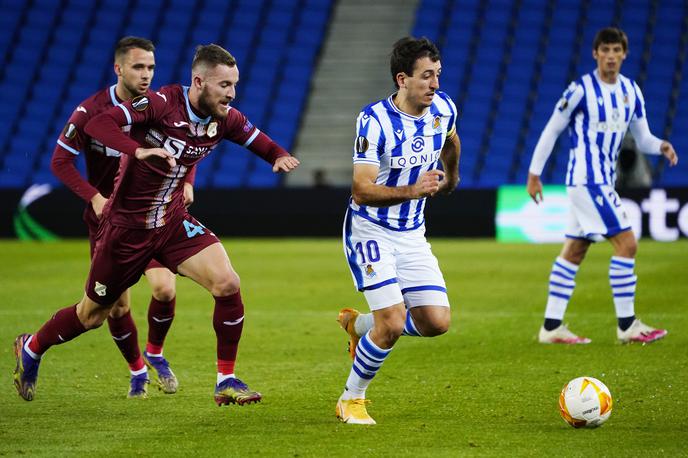 Mikel Oyarzabal | Desetica vodilne ekipe v španskem prvenstvu si je poškodovala stegensko mišico. | Foto Reuters