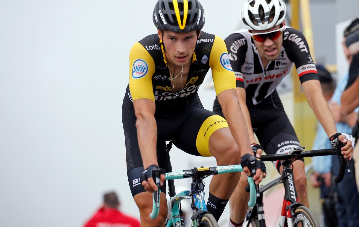 Dumoulin Roglič | Tom Dumoulin in Primož Roglič bosta z novo sezono klubska tovariša. | Foto Reuters