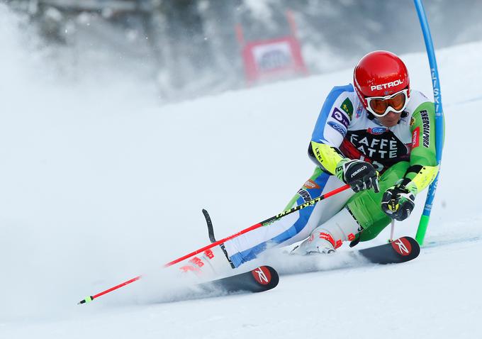 Žan Kranjec je s tretjim mestom v Alta Badii prekinil veleslalomski urok. | Foto: Reuters