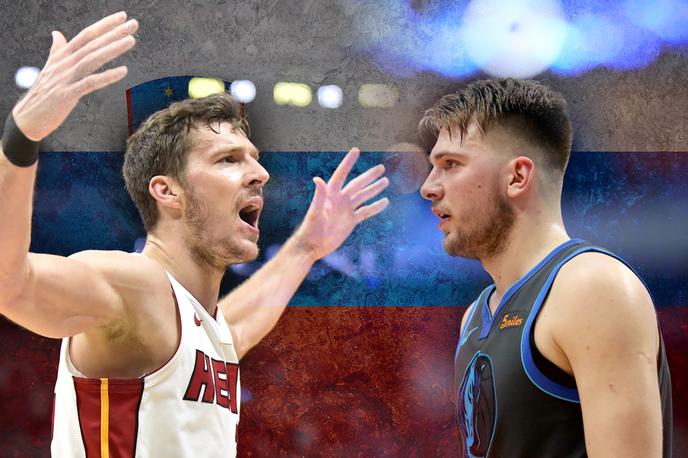 Goran Dragić. Luka Dončić. | Goran Dragić se bo prvič v novi sezoni lige NBA pomeril z Luko Dončićem v začetku leta 2021. V Teksasu. | Foto Getty Images