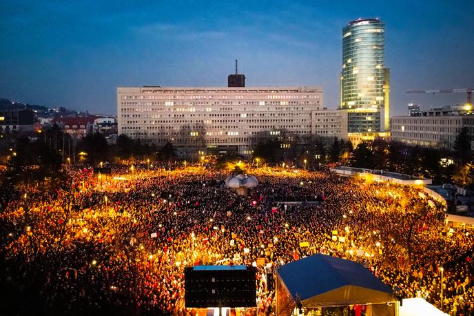 protesti na Slovaškem | Protesti na Slovaškem potekajo že več tednov v vse bolj napetem političnem ozračju. | Foto Guliverimage