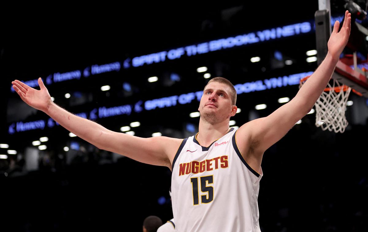 Nikola Jokić | Nikola Jokić je blestel proti Golden Statu. | Foto Reuters