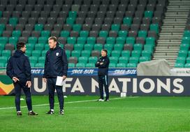 Slovenska nogometna reprezentanca trening Stožice