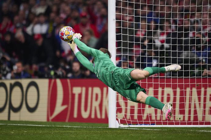 Jan Oblak | Jan Oblak je pomagal Atleticu do odmevne zmage nad Interjem, s katero se je madridski klub uvrstil v četrtfinale lige prvakov. Ubranil je dva kazenska strela! | Foto Guliverimage