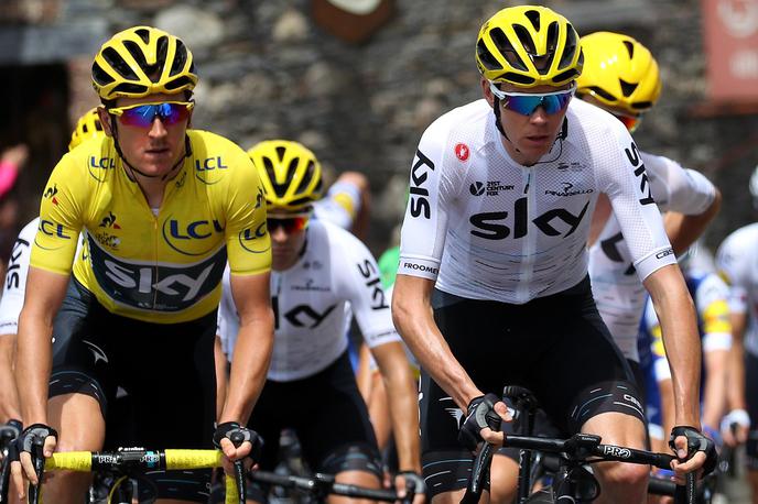 Geraint Thomas Chris Froome | Geraint Thomas in Chris Froome bosta zaradi utrujenosti izpustila letošnje svetovno kolesarsko prvenstvo v Innsbrucku. | Foto Getty Images