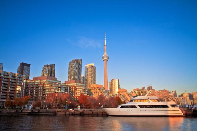 Toronto leži na zelo vodnatem območju. Z juga ga obliva jezero Ontario, veliko manjših jezer je tudi severno od mesta.  | Foto: 