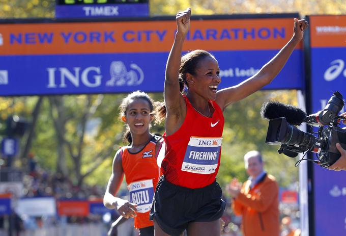 Firehiwot Dado ob zmagi v New Yorku. | Foto: Reuters