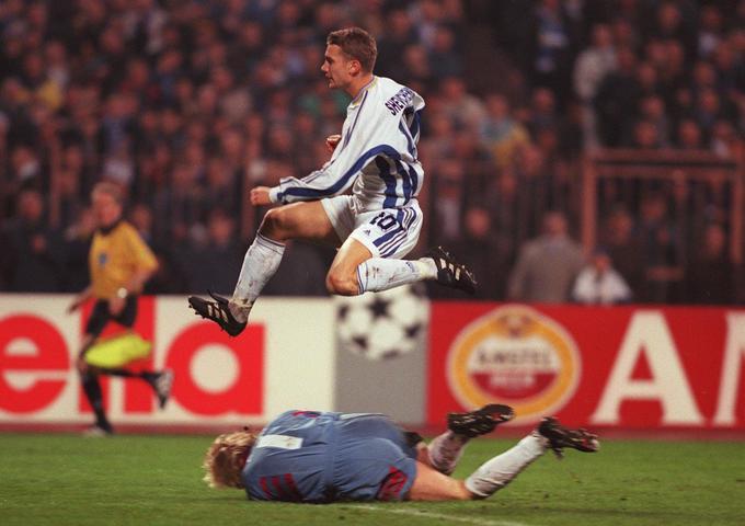 Andrij Ševčenko v dresu kijevskega Dinama leta 1999. | Foto: Getty Images