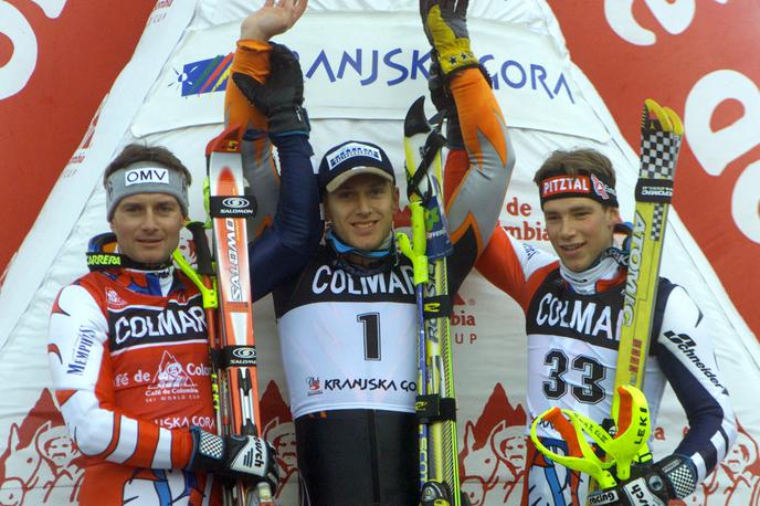 Jure Košir - Kranjska Gora 1999 | Jure Košir v avstrijskem primežu, 6. 1. 1999 | Foto Reuters