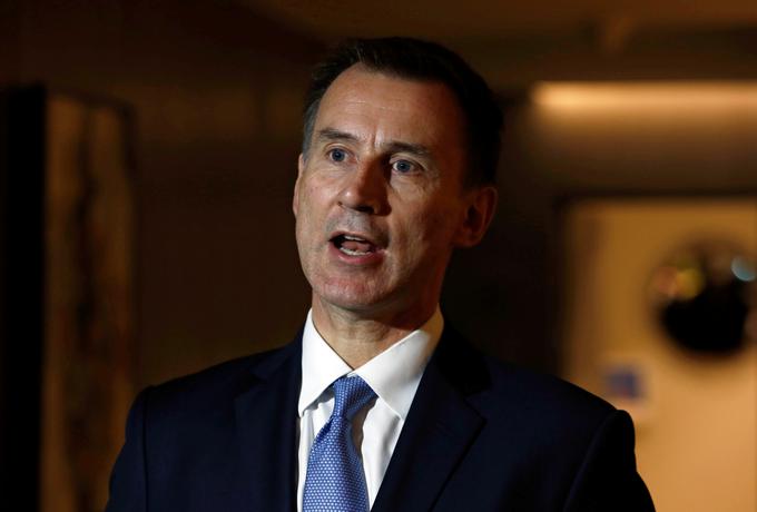 Britanski zunanji minister Jeremy Hunt.  | Foto: Reuters