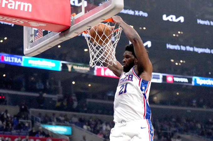 Joel Embiid je k zmagi Philadelphie prispeval 41 točk. | Foto: Guliverimage/Vladimir Fedorenko