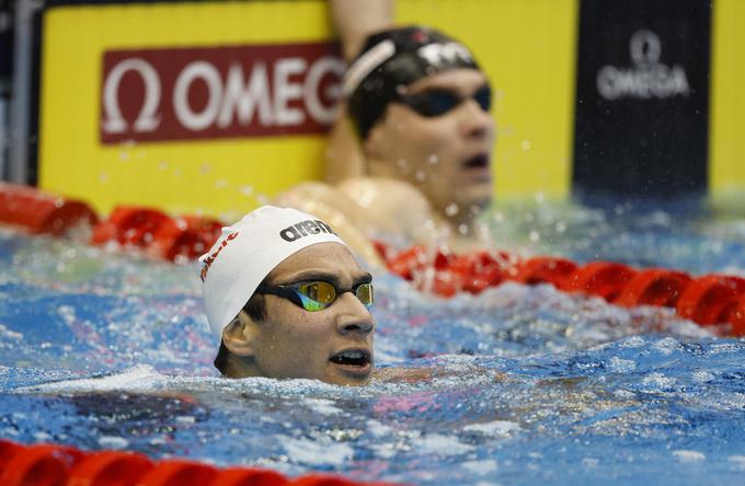 Ahmed Hafnaoui je postavil rekord svetovnih prvenstev. | Foto: Reuters