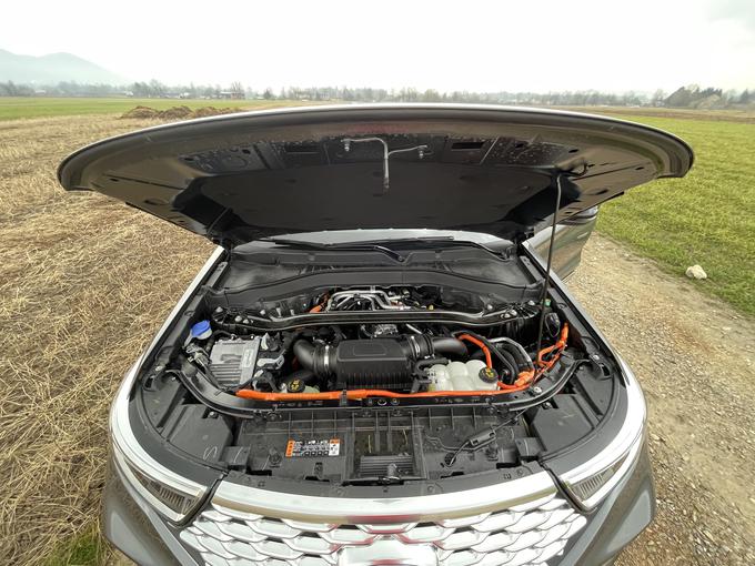 Pod pokrovom motorja se skriva trilitrski šestvaljni turbobencinski motor. | Foto: Gregor Pavšič