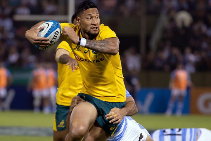 Israel Folau | Israel Folau zaradi homofobije še vedno ne sme nastopati. | Foto Reuters