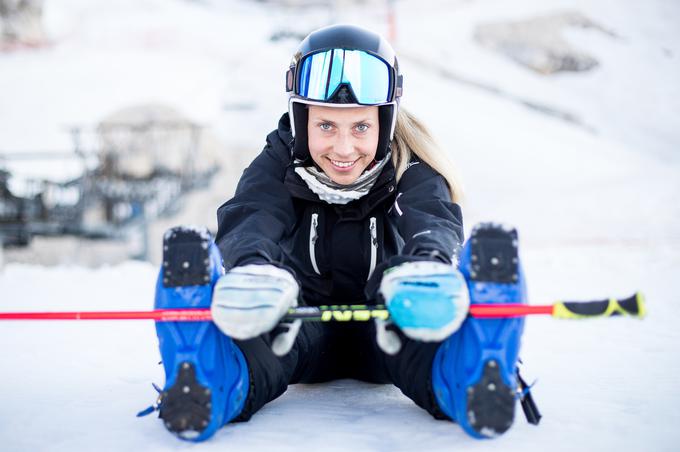 Na Kaninu prve snežne kilometre po epidemiji koronavirusa nabira tudi Ana Bucik. | Foto: Matic Klanšek Velej/Sportida