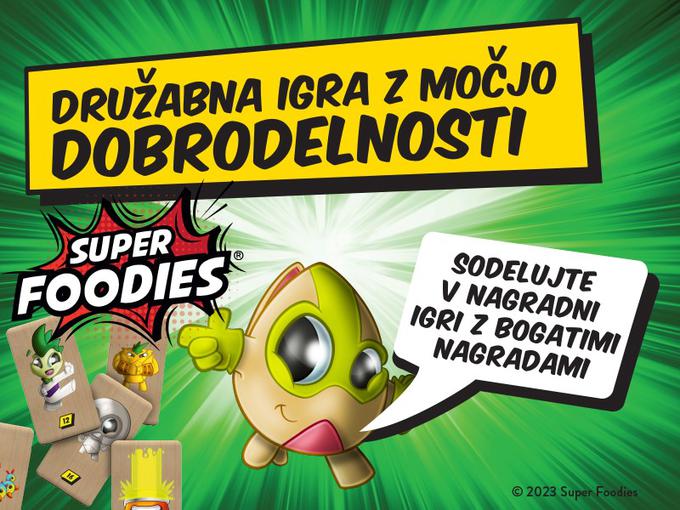 Super Foodies so superjunaki, upodobljeni na 28 dominah, ki omogočajo igranje več iger.  | Foto: Spar