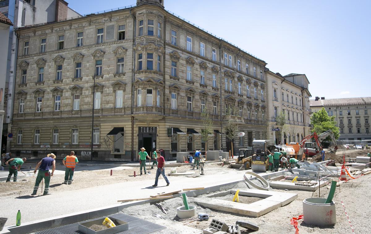 Prenova Gosposvetske ceste v Ljubljani. | Foto Bojan Puhek