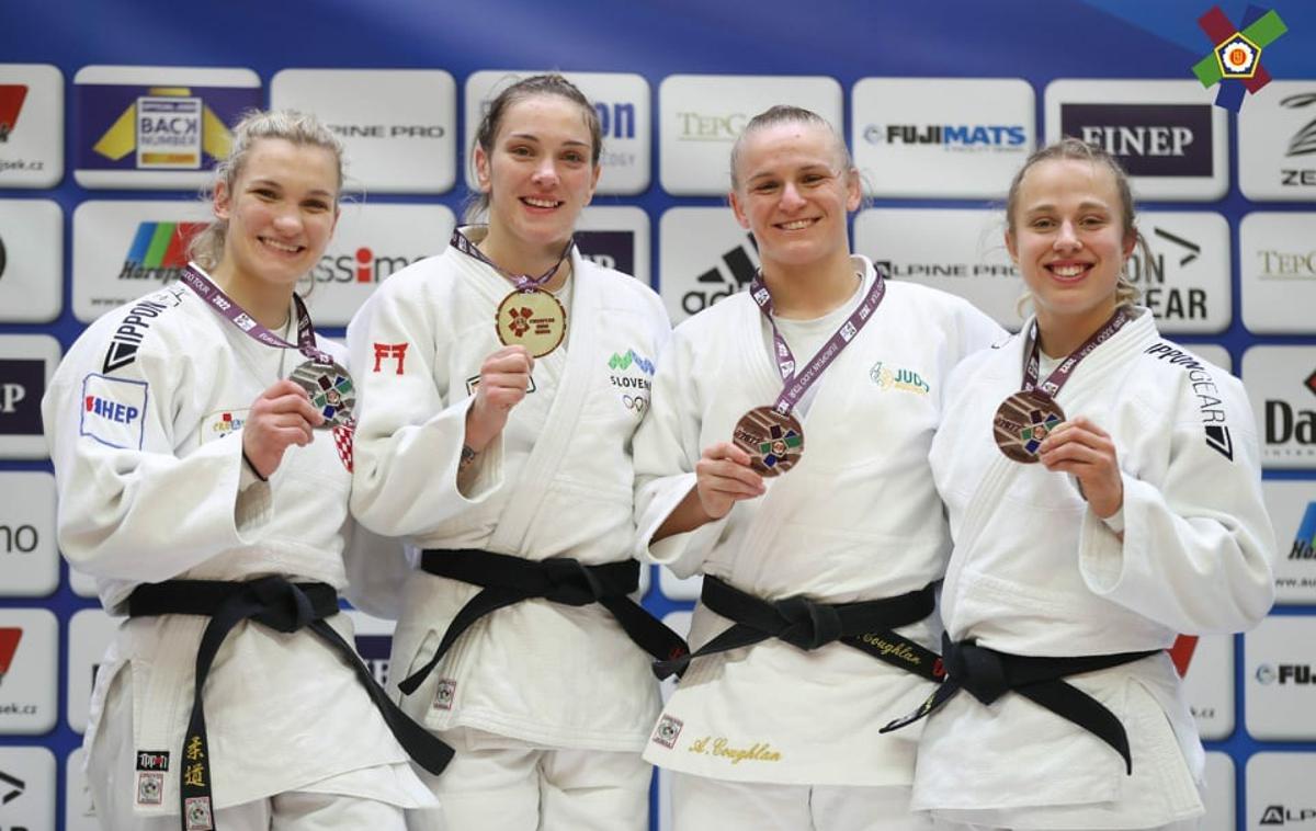 Anka Pogačnik | Slovenska judoistka Anka Pogačnik je zmagovalka tekme evropskega pokala v Pragi v kategoriji do 70 kg.