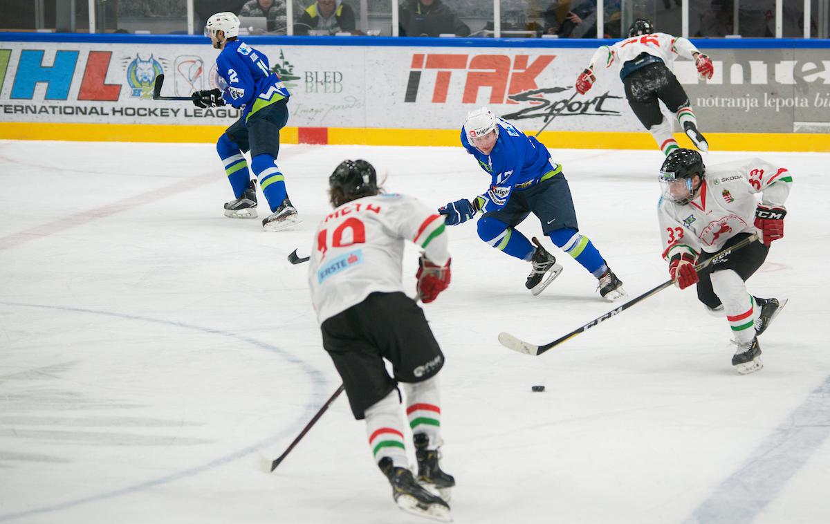 slovenska hokejska reprezentanca Madžarska Bled | Slovenci so brez večjih težav ugnali Madžare. | Foto Peter Podobnik/Sportida