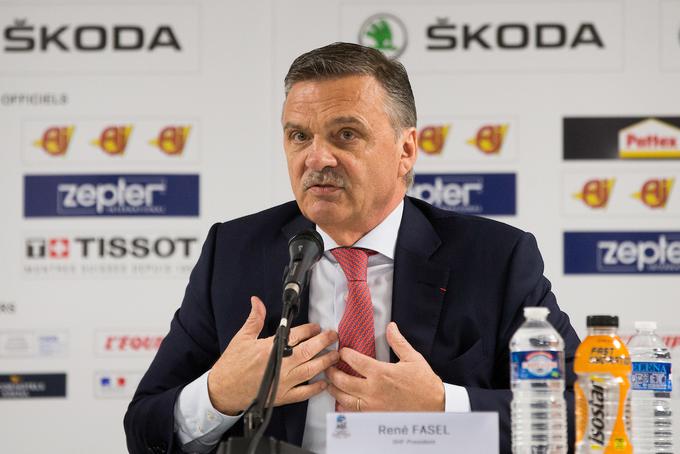 Predsednik IIHF Rene Fasel se strinja, da bi bilo idealno število sodelujočih na SP elite 12, a za zdaj še ne vidi možnosti krčenja. | Foto: Vid Ponikvar