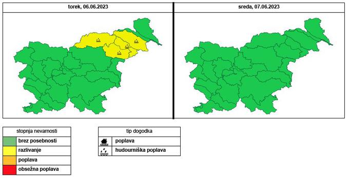 hidrološko poročilo 06062023 | Foto: Arso