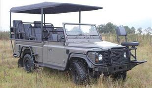 Električni land rover defender v Južni Afriki