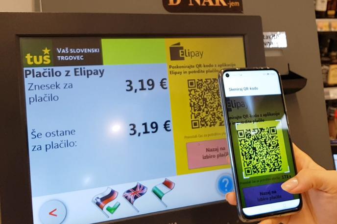 Elipay, Eligma, Tuš | Ko smo o Eligmini plačilni platformi nazadnje poročali v začetku junija, je bilo z Elipay mogoče plačati na nekaj več kot 330 lokacijah, danes pa je trgovcev, ki sprejemajo kriptovalute prek Elipay, že več kot 450.  | Foto Matic Tomšič